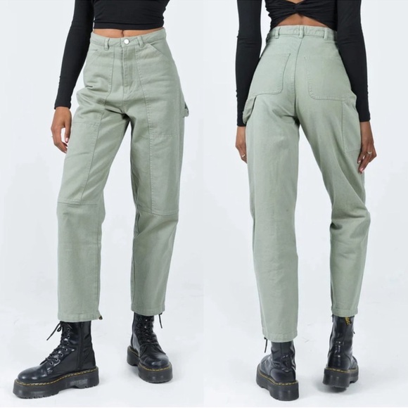 NWT Princess Polly Dropouts Cargo Pants Loose Fit Utility Carpenter size 6 NEW - Picture 7 of 7